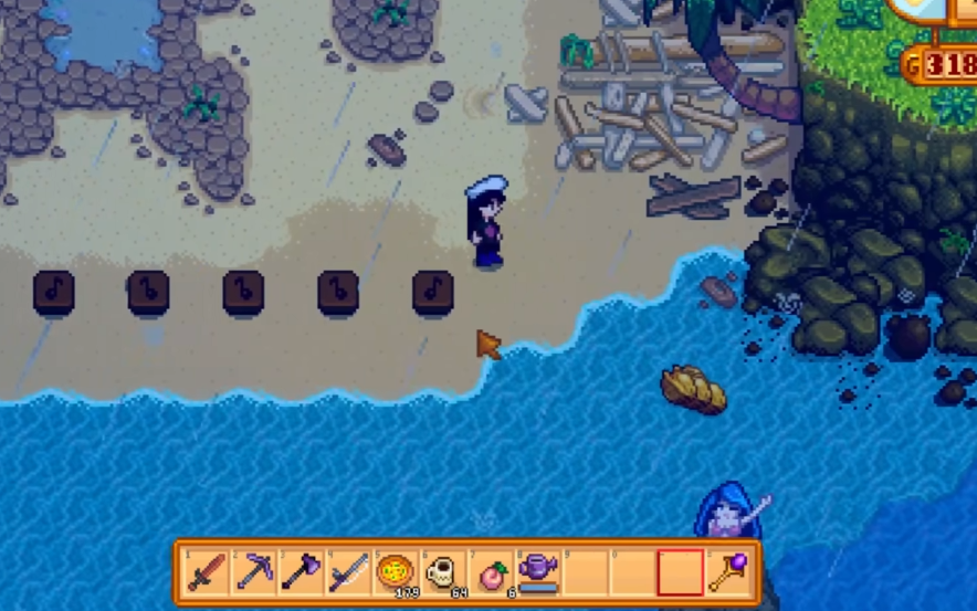 星露谷物语姜岛美人鱼在哪里