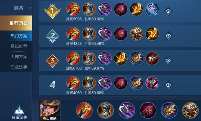 王者荣耀刘备打1v1出什么装