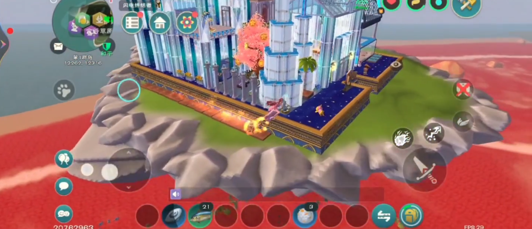 创造与魔法部落浮岛怎么上去