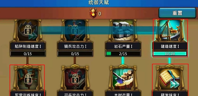 王国纪元前期天赋怎么配置