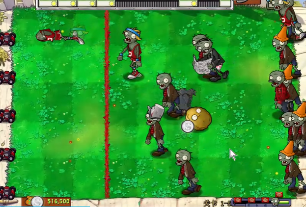 植物大战僵尸95版保龄球怎么过