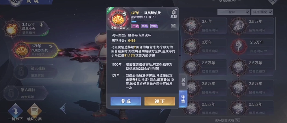 斗罗大陆魂师对决火凤凰魂环怎么配