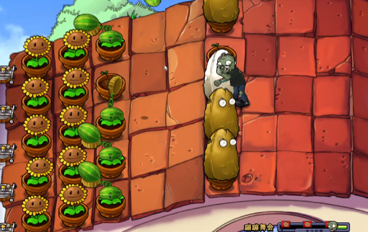 植物大战僵尸中的蹦蹦舞会怎么过