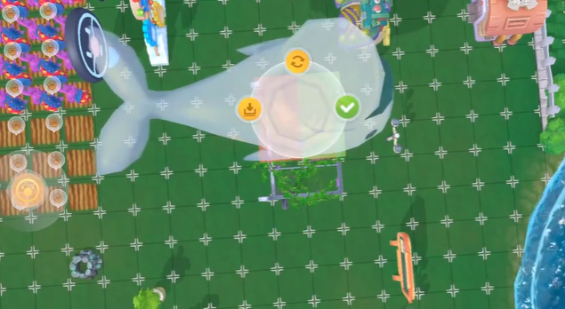 摩尔庄园怎么把家具卡到天上