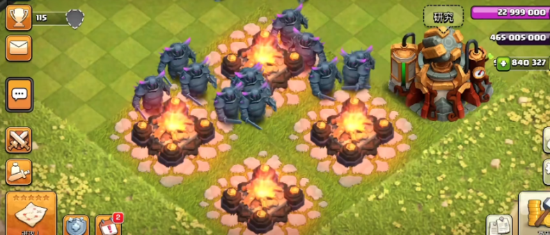 部落冲突7级怎么做城墙