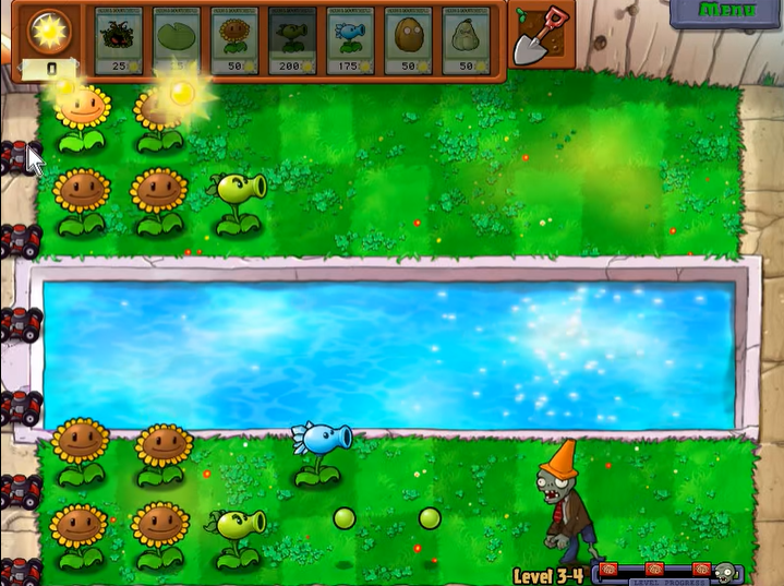 植物大战僵尸3-4怎么过的 植物大战僵尸3-4怎么过的