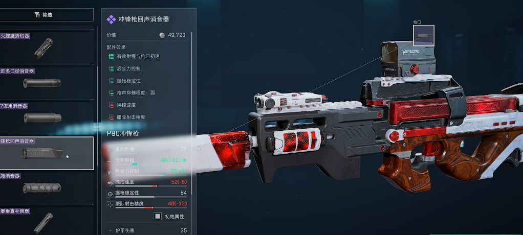 三角洲行动p90用什么倍镜